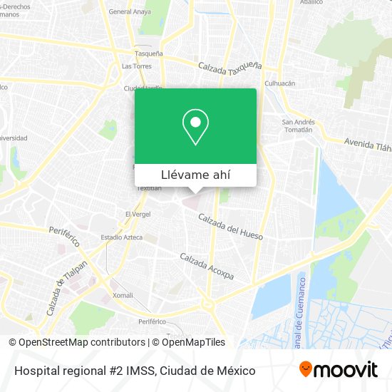 Mapa de Hospital regional #2 IMSS