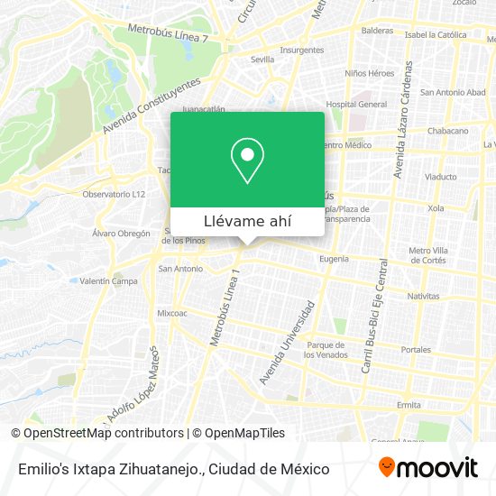 Cómo llegar a Emilio's Ixtapa Zihuatanejo. en Miguel Hidalgo en Autobús o  Metro?