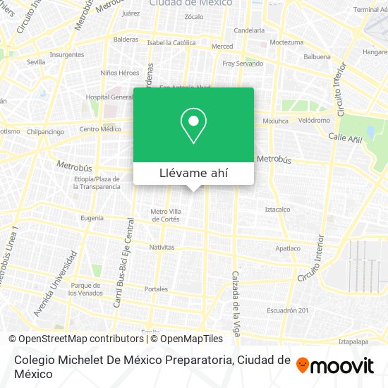 Mapa de Colegio Michelet De México Preparatoria
