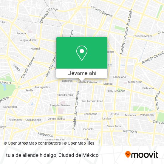 Cómo llegar a tula de allende hidalgo en Azcapotzalco en Autobús, Metro o  Tren?