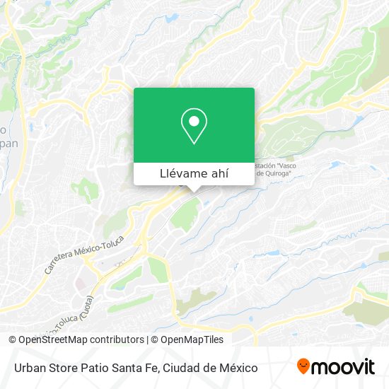 Mapa de Urban Store Patio Santa Fe