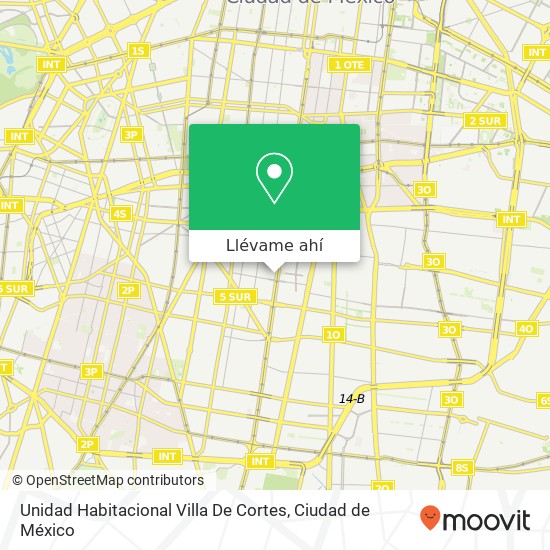 Mapa de Unidad Habitacional Villa De Cortes