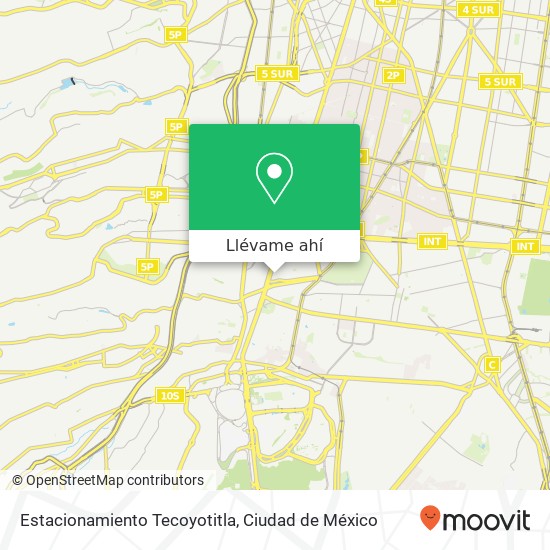 Mapa de Estacionamiento Tecoyotitla