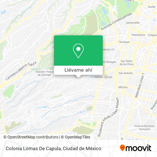 Mapa de Colonia Lomas De Capula