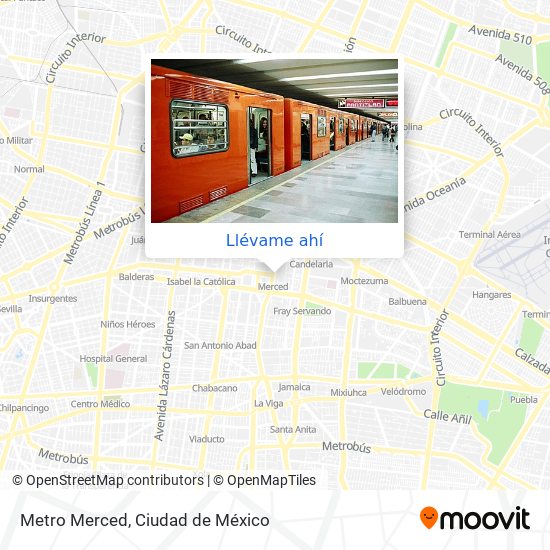 Mapa de Metro Merced