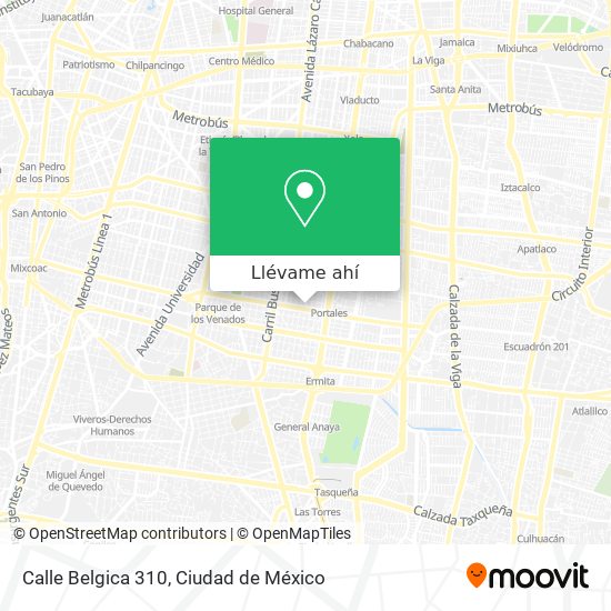 Mapa de Calle Belgica 310