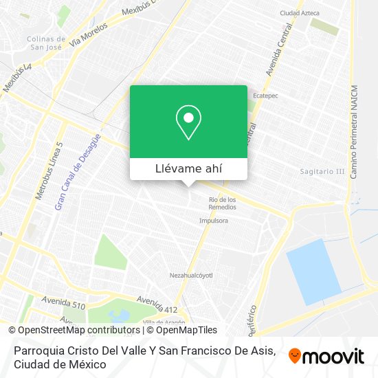 Mapa de Parroquia Cristo Del Valle Y San Francisco De Asis