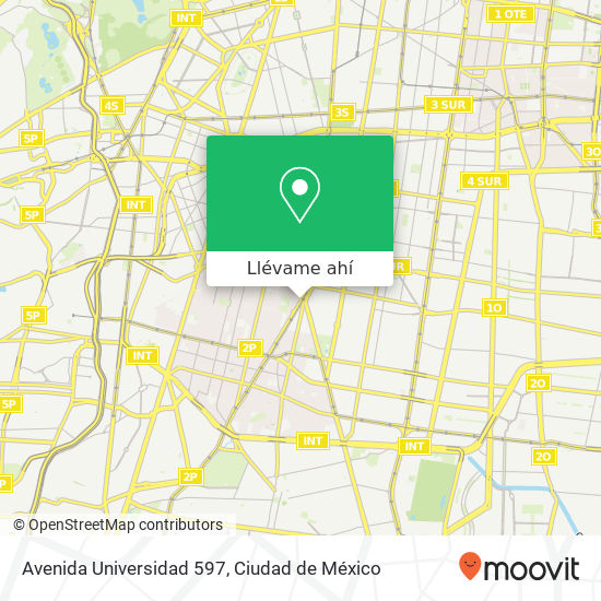 Mapa de Avenida Universidad 597