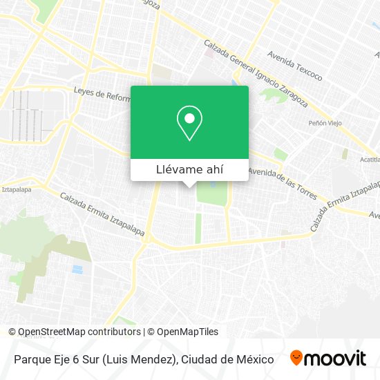 Mapa de Parque Eje 6 Sur (Luis Mendez)