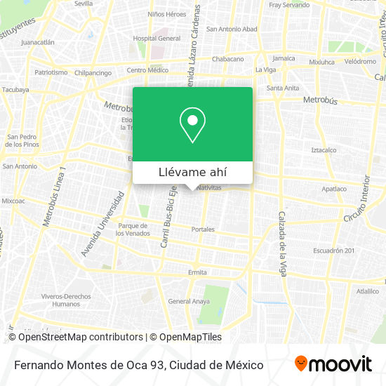 Mapa de Fernando Montes de Oca 93