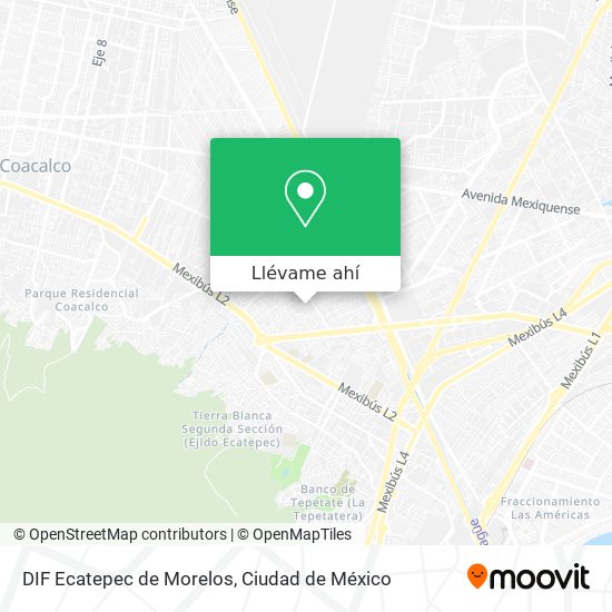 Mapa de DIF Ecatepec de Morelos