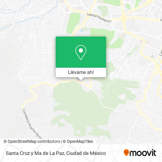Mapa de Santa Cruz y Ma de La Paz