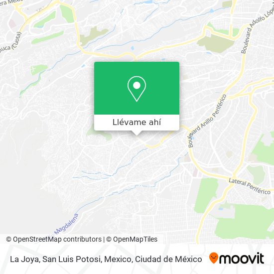 Mapa de La Joya, San Luis Potosi, Mexico