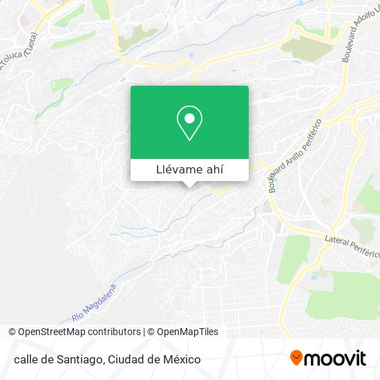 Mapa de calle de Santiago