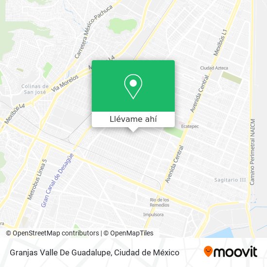 Mapa de Granjas Valle De Guadalupe