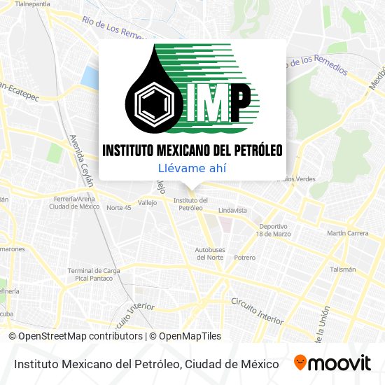 Mapa de Instituto Mexicano del Petróleo