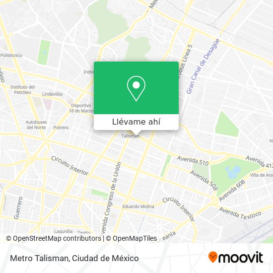 Cómo llegar a Metro Talisman en Gustavo A. Madero en Autobús o Metro?