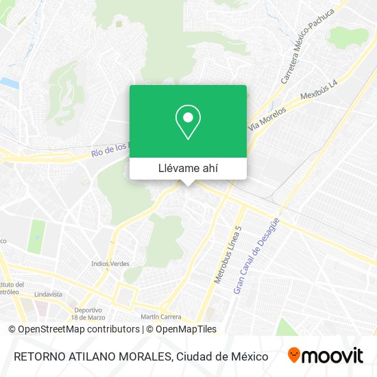 Mapa de RETORNO ATILANO MORALES