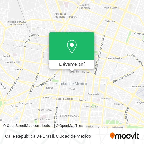 Mapa de Calle Republica De Brasil