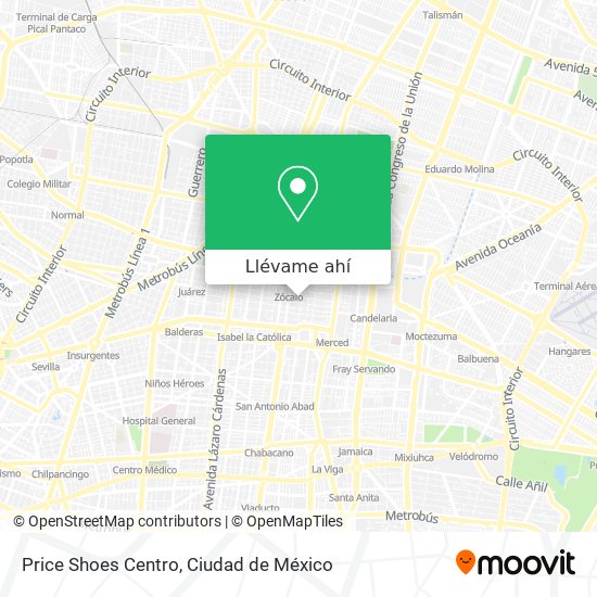 Cómo llegar a Price Shoes Centro en Azcapotzalco en Autobús o Metro?