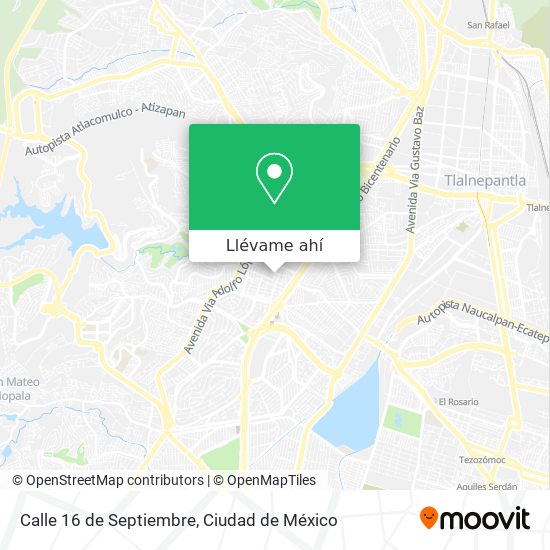 Mapa de Calle 16 de Septiembre