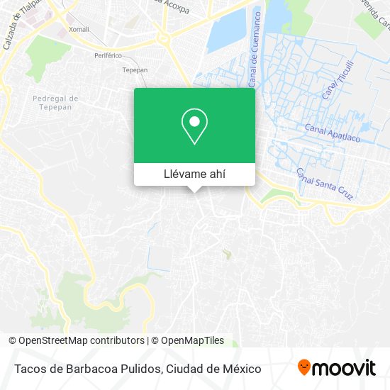 Mapa de Tacos de Barbacoa Pulidos
