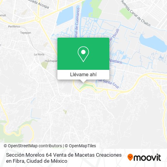 Mapa de Sección Morelos 64 Venta de Macetas Creaciones en Fibra