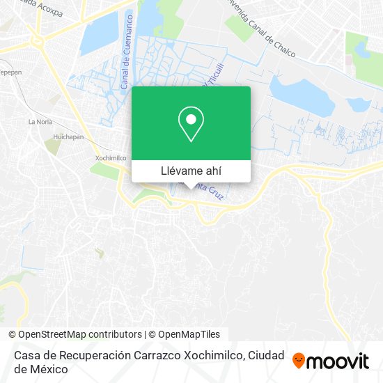 Mapa de Casa de Recuperación Carrazco Xochimilco