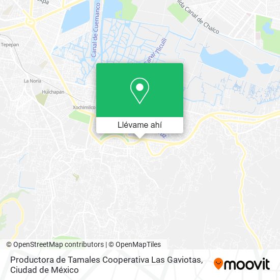 Mapa de Productora de Tamales Cooperativa Las Gaviotas