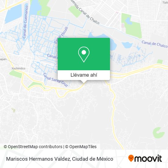 Mapa de Mariscos Hermanos Valdez