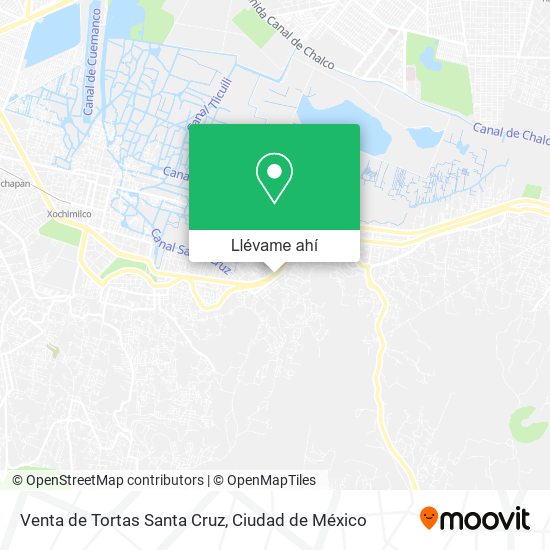 Mapa de Venta de Tortas Santa Cruz
