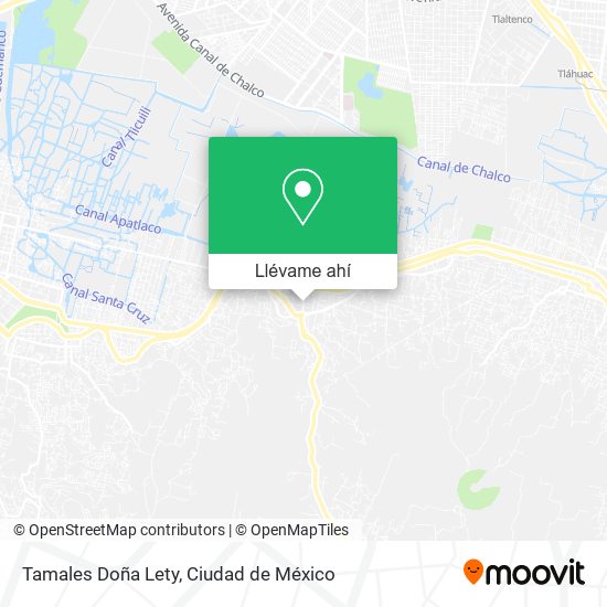Mapa de Tamales Doña Lety