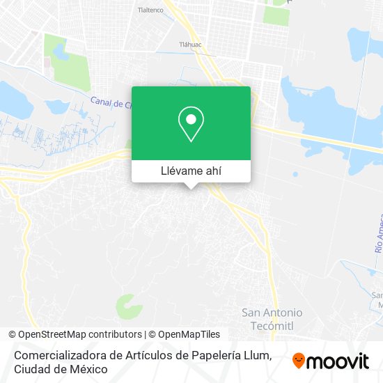 Mapa de Comercializadora de Artículos de Papelería Llum