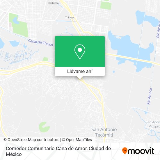 Mapa de Comedor Comunitario Cana de Amor