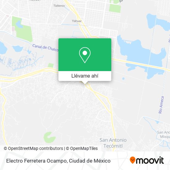 Mapa de Electro Ferretera Ocampo