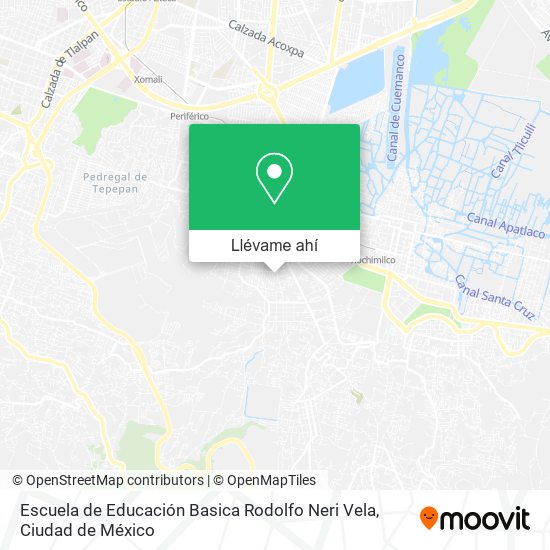 Mapa de Escuela de Educación Basica Rodolfo Neri Vela
