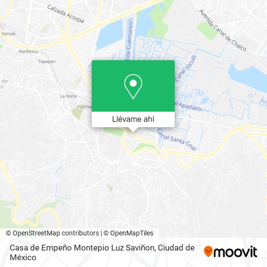 Mapa de Casa de Empeño Montepio Luz Saviñon
