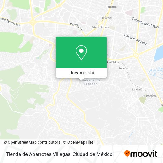 Mapa de Tienda de Abarrotes Villegas