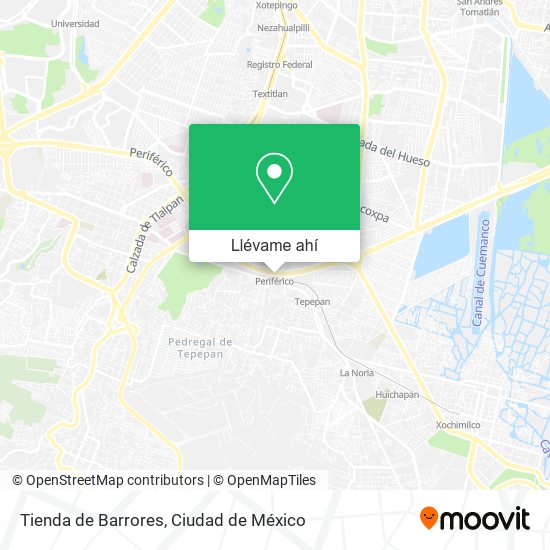 Mapa de Tienda de Barrores