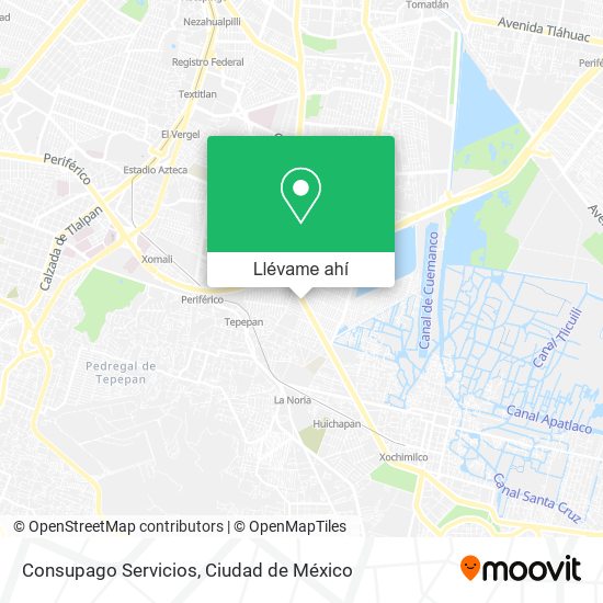 Mapa de Consupago Servicios