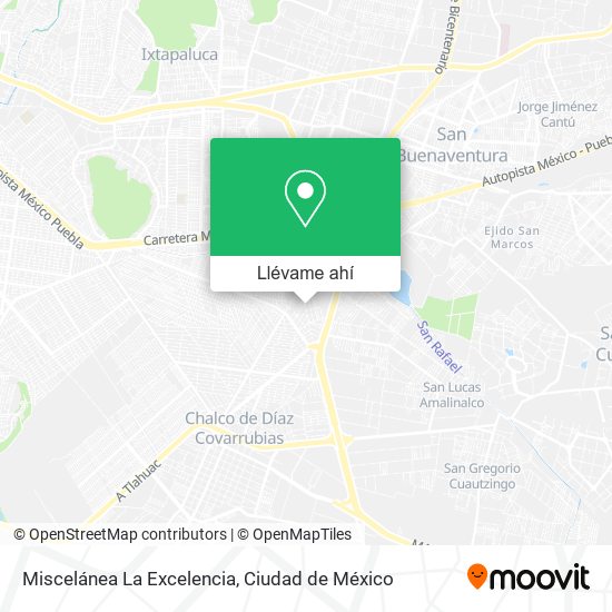 Mapa de Miscelánea La Excelencia