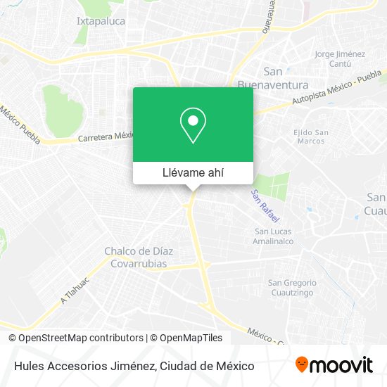 Mapa de Hules Accesorios Jiménez