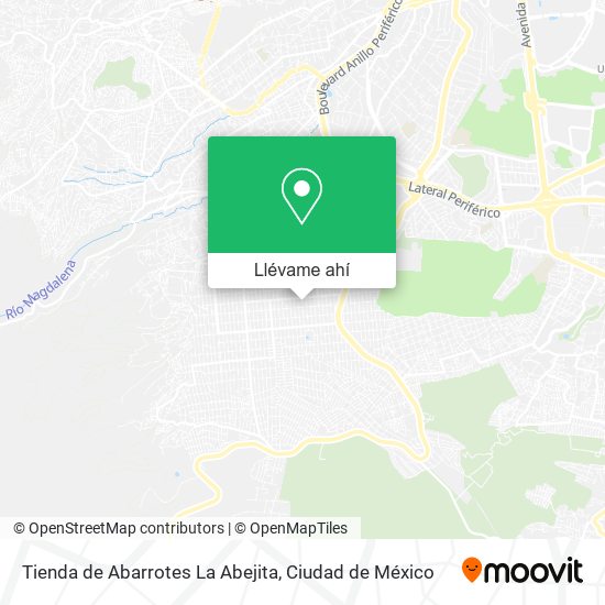Mapa de Tienda de Abarrotes La Abejita