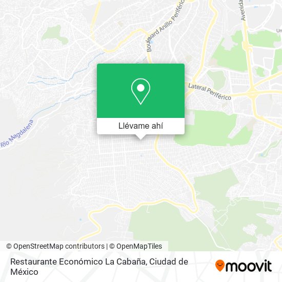 Mapa de Restaurante Económico La Cabaña