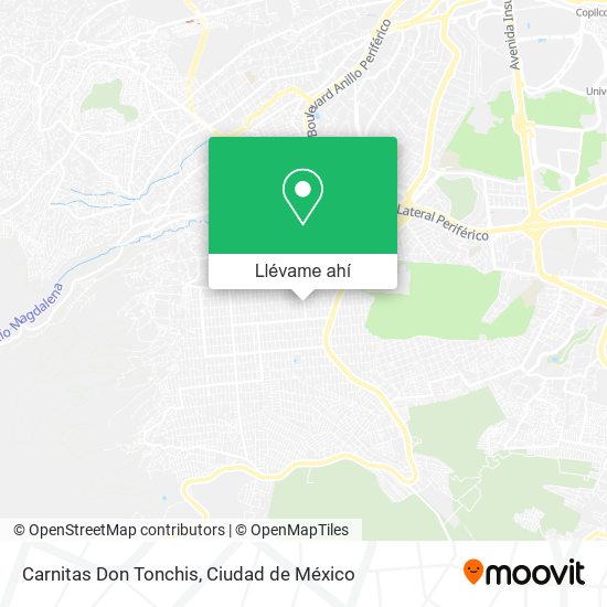 Mapa de Carnitas Don Tonchis