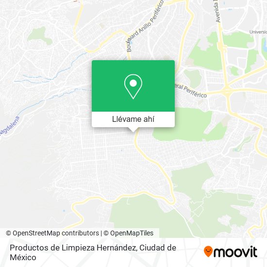 Mapa de Productos de Limpieza Hernández