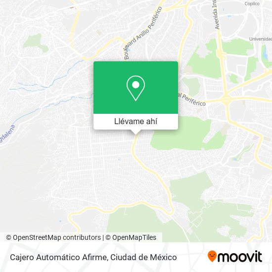 Mapa de Cajero Automático Afirme