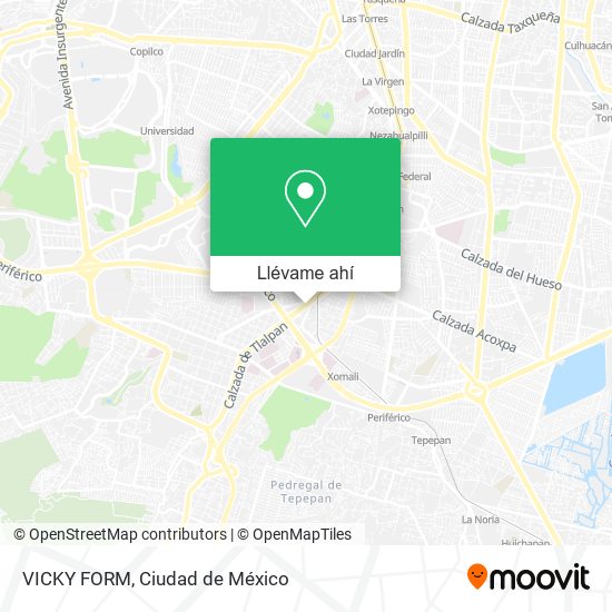 Mapa de VICKY FORM