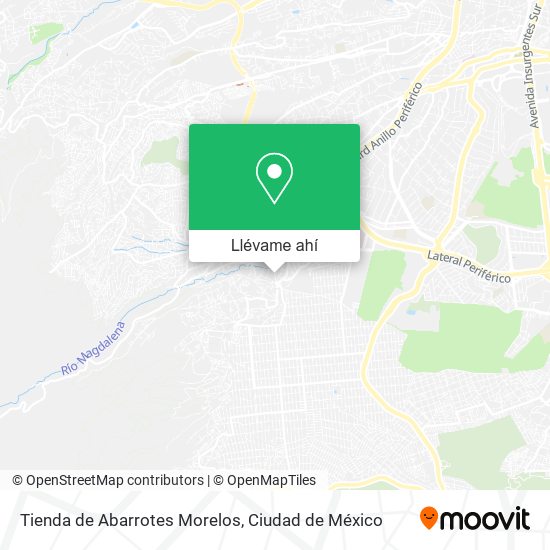 Mapa de Tienda de Abarrotes Morelos