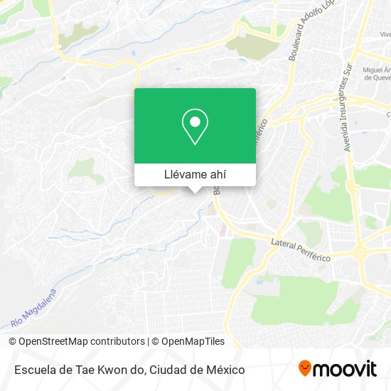 Mapa de Escuela de Tae Kwon do